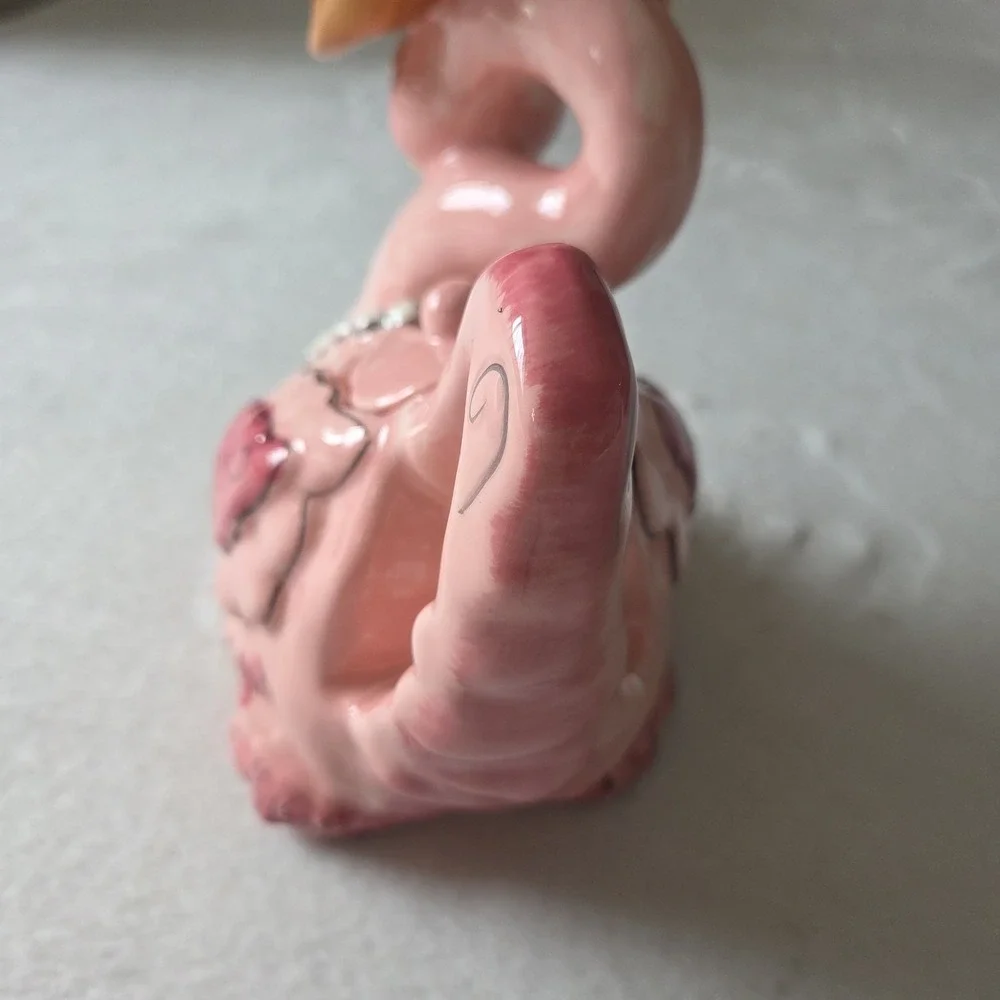 Blue Sky‎ Pink Teapot Precious Flamingo Unique Collectable Heather Goldminc Gift